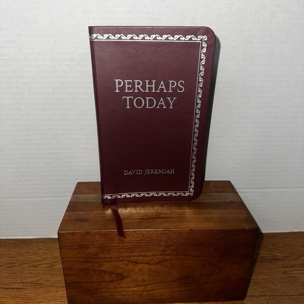 Perhaps Today Prayer Book~David Jeremiah~Leatherette~with Prayer Journal-127 Pgs